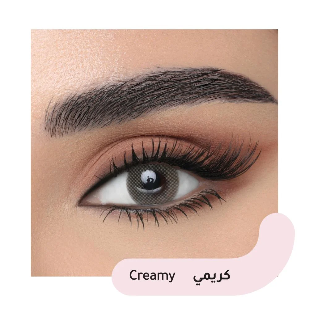 عدسات لاصقة ليناس طبية ملونة - كريمي Creamy عدسات لاصقة ليناس كريمي عبوة من عدستين