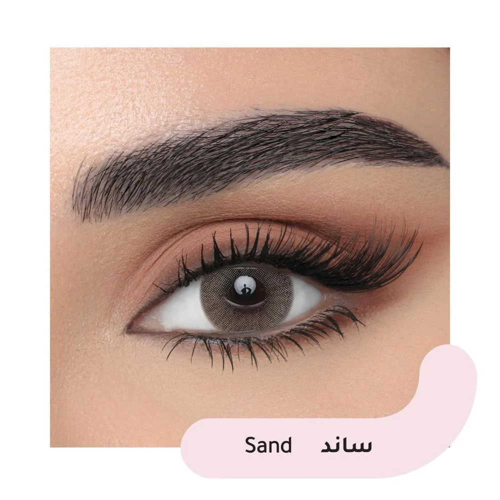 عدسات لاصقة ليناس طبية ملونة - ساند Sand عدسات لاصقة ليناس ساند عبوة من عدستين