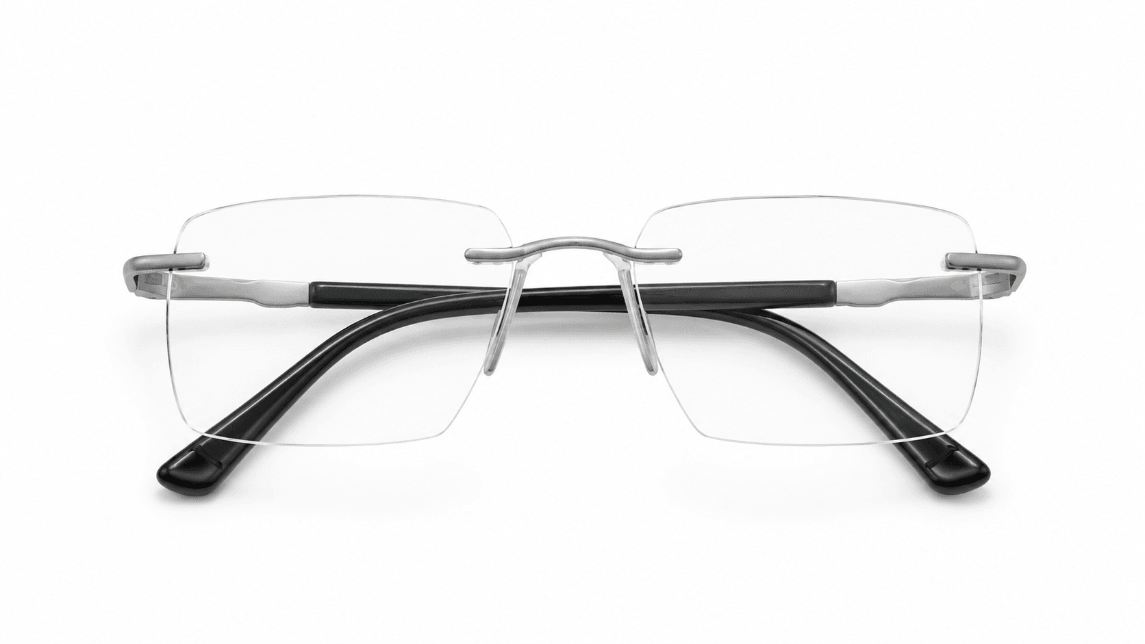 ريفال نظارة طبية بدون اطار من Yuva نظارة ريفال (Rival) الطبية بدون إطار (Rimless) بتصميم مستطيل باللون الفضي، مناسبة للجنسين وتلائم الوجوه الدائرية والبيضاوية والقلبية والمربعة.